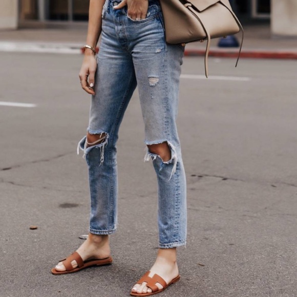 💚Designer-inspired blogger favorite sandals tan beige size 7 NIB Oran - Picture 7 of 12